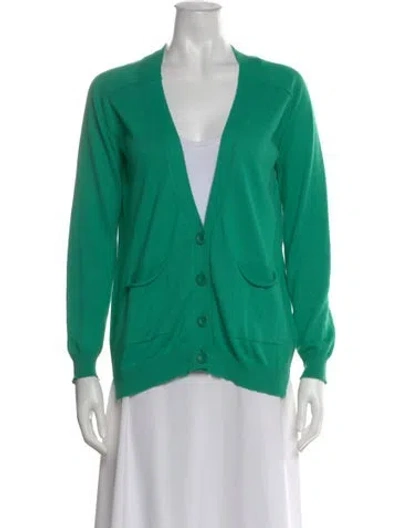 Pre-owned See By Chloé V-neck Sweater In Green