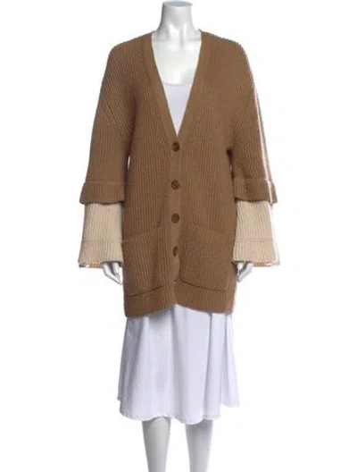 Pre-owned See By Chloé V-neck Sweater In Neutral