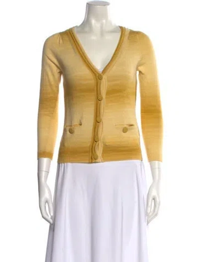 Pre-owned See By Chloé V-neck Sweater In Orange