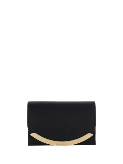 See By Chloé Lizzie Leather Wallet In Black