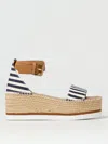 See By Chloé Wedge Shoes  Woman Color Blue In Blue