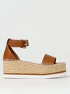 See By Chloé Glyn Pin-button High-heeled Sandals In Brown