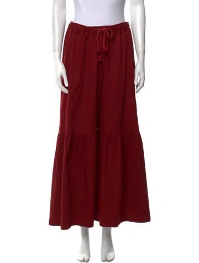 Pre-owned See By Chloé Wide Leg Pants In Burgundy
