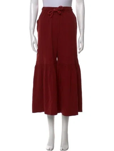 Pre-owned See By Chloé Wide Leg Pants In Red