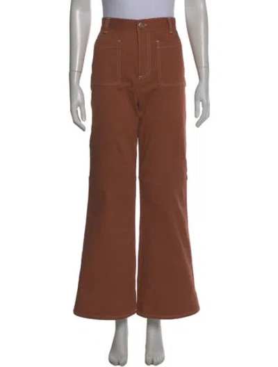 Pre-owned See By Chloé Wide Leg Pants In Red