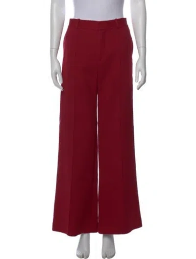 Pre-owned See By Chloé Wide Leg Pants In Red
