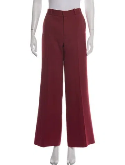 Pre-owned See By Chloé Wide Leg Pants In Red