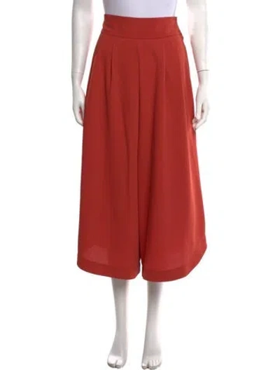 Pre-owned See By Chloé Wide Leg Pants In Red