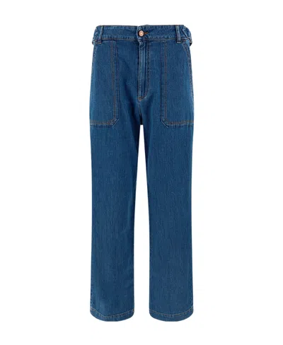 See By Chloé Wide-legged Jeans In Blue