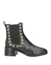 See By Chloé Woman Ankle Boots Black Size 6 Goat Skin In Black