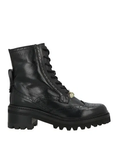 See By Chloé Woman Ankle Boots Black Size 8 Leather