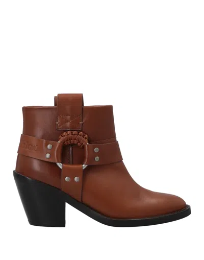 See By Chloé Ankle Boots In Brown
