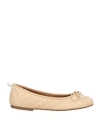See By Chloé Woman Ballet Flats Beige Size 8 Textile Fibers