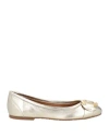 See By Chloé Woman Ballet Flats Platinum Size 8 Leather In Grey