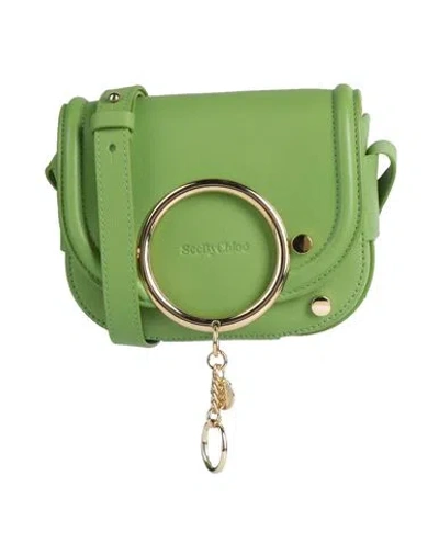 See By Chloé Woman Cross-body Bag Green Size - Cow Leather