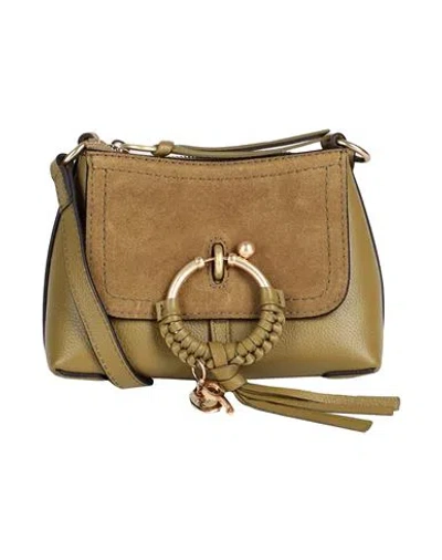 See By Chloé Woman Cross-body Bag Military Green Size - Cow Leather In Sage Green