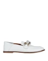 See By Chloé Woman Loafers White Size 8 Goat Skin