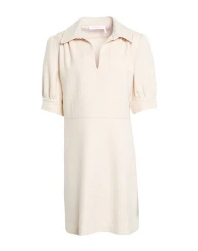 See By Chloé Woman Mini Dress Ivory Size 12 Cotton, Polyester, Viscose, Elastane In White