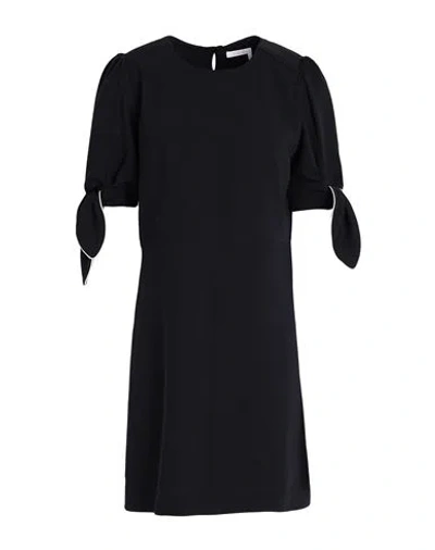 See By Chloé Woman Mini Dress Midnight Blue Size 8 Polyester