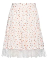 See By Chloé Woman Mini Skirt White Size 8 Polyester, Elastane, Polyamide In White