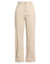 See By Chloé Woman Pants Beige Size 10 Cotton, Polyamide, Elastane In Multi