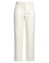 See By Chloé Woman Pants Ivory Size 10 Cotton In White