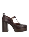 See By Chloé Woman Pumps Plum Size 8 Calfskin