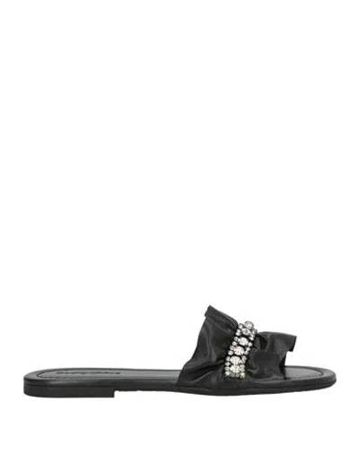 See By Chloé Woman Sandals Black Size 8 Leather