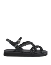 SEE BY CHLOÉ SEE BY CHLOÉ WOMAN SANDALS BLACK SIZE 8 LEATHER
