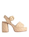 See By Chloé Woman Sandals Blush Size 11 Textile Fibers In Blush