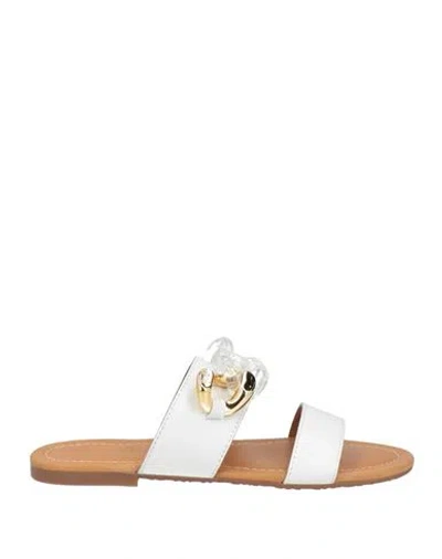 See By Chloé Woman Sandals White Size 8 Calfskin