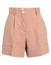 See By Chloé Woman Shorts & Bermuda Shorts Antique Rose Size 8 Cotton, Polyester, Viscose, Elastane In Pink