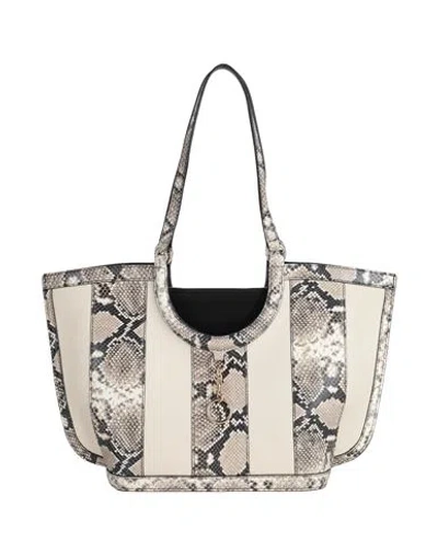 See By Chloé Woman Shoulder Bag Beige Size - Cotton, Goat Skin