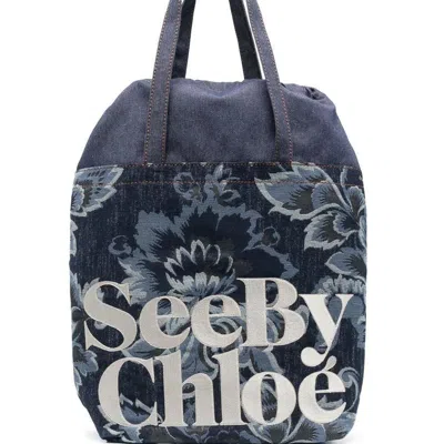 SEE BY CHLOÉ WOMEN'S ESSENTIAL FLORAL TOTE HANDBAG
