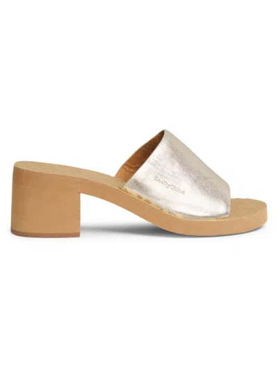 SEE BY CHLOÉ WOMEN'S ESSIE 50MM LEATHER SLIDES