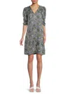 SEE BY CHLOÉ WOMEN'S FLORAL PUFF SLEEVE SHIFT DRESS