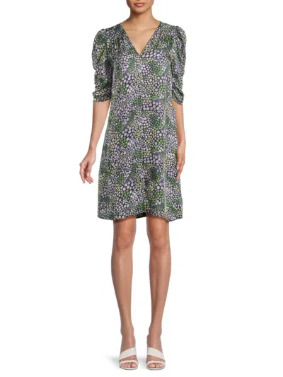 See By Chloé Women's Floral Puff Sleeve Shift Dress In Blue