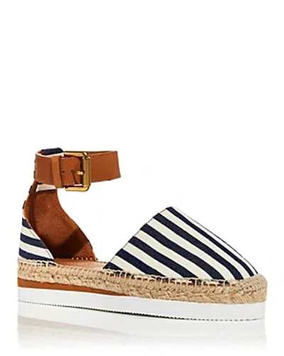 SEE BY CHLOÉ SEE BY CHLOE WOMEN'S GLYN ESPADRILLE PLATFORM D'ORSAY PUMPS