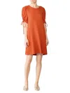 SEE BY CHLOÉ WOMEN'S RUCHED SLEEVE MINI SHIFT DRESS