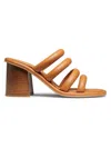 SEE BY CHLOÉ WOMEN'S SUZAN 90MM LEATHER BLOCK-HEEL SANDALS
