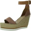 See By Chloé Womens Leather Ankle Strap Wedge Sandals