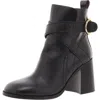 See By Chloé Womens Suede Buckle Booties In Black