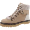 See By Chloé Eileen Mixed Leather Shearling Hiker Booties In Multi