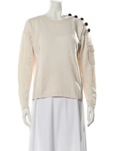 Pre-owned See By Chloé Wool Bateau Neckline Sweater In Neutral