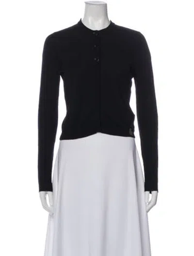 Pre-owned See By Chloé Wool Crew Neck Sweater In Black