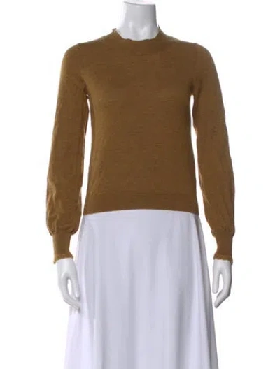 Pre-owned See By Chloé Wool Crew Neck Sweater In Brown