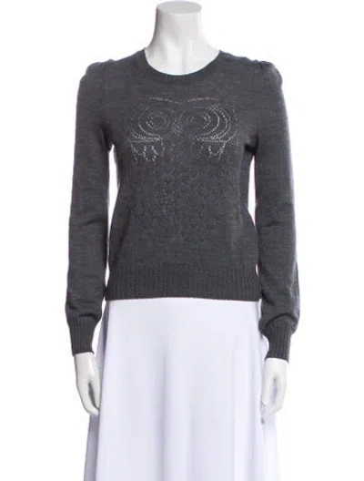 Pre-owned See By Chloé Wool Crew Neck Sweater In Gray