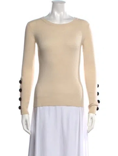 Pre-owned See By Chloé Wool Crew Neck Sweater In Neutrals