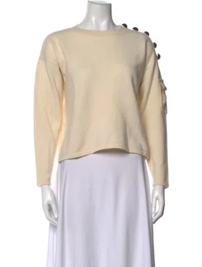 Pre-owned See By Chloé Wool Crew Neck Sweater In Neutrals