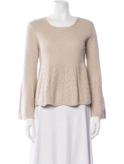 Pre-owned See By Chloé Wool Crew Neck Sweater In Neutrals